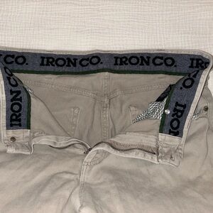 Iron Co. Men's Classic Stretch Comfort Pants, Flexible Straight Leg 34/32